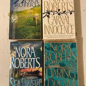 Nora Roberts collection of vintage paperbacks- set of 5 complete novels